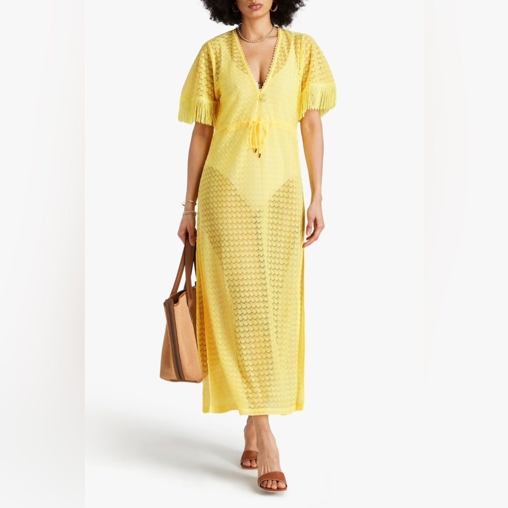MELISSA ODABASH
Phoebe fringed crochet maxi dress (109)